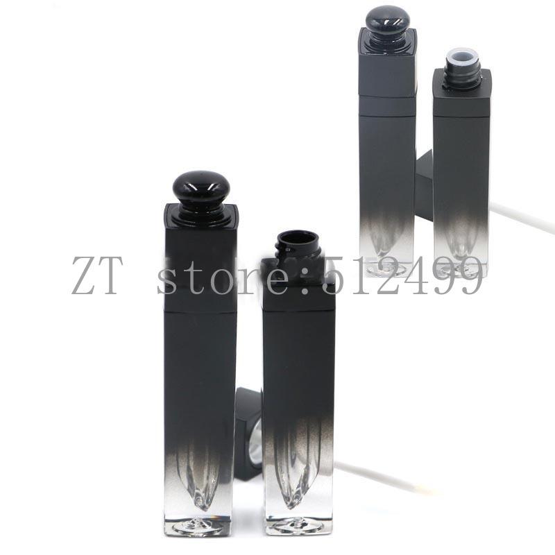 

10/30/50pcs 5ML Empty Black Plastic Lip Paint Oil Container,Cosmetic Lipgloss Bottle, Gradient Lipstick Container Lip Gloss Tube