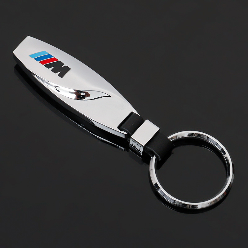 

2021 Special gift For BMW Metal Car Keychain X6 X5 M Tech M Sport M3 M5 Leather Key Chain E46 E39 E60 F30 E90 F10 F30 E36 Key Rings, Black