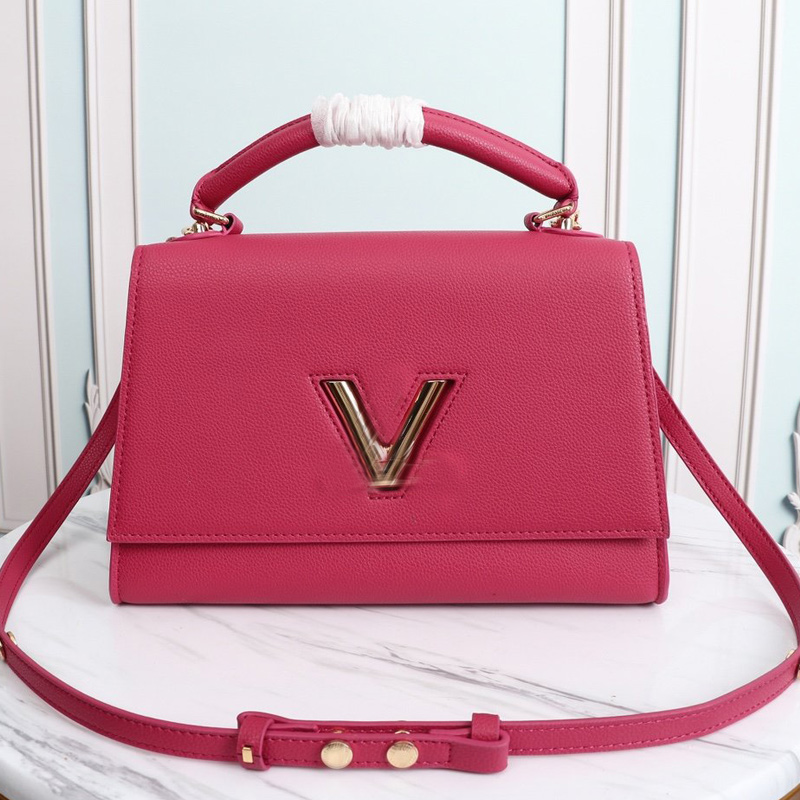 

Genuine Leather Women's Handbag Purse V lock Flap Bag Adjustable Belt Shoulder Bags Twist One Handle Tote Bag Crossbody Bags High Quality