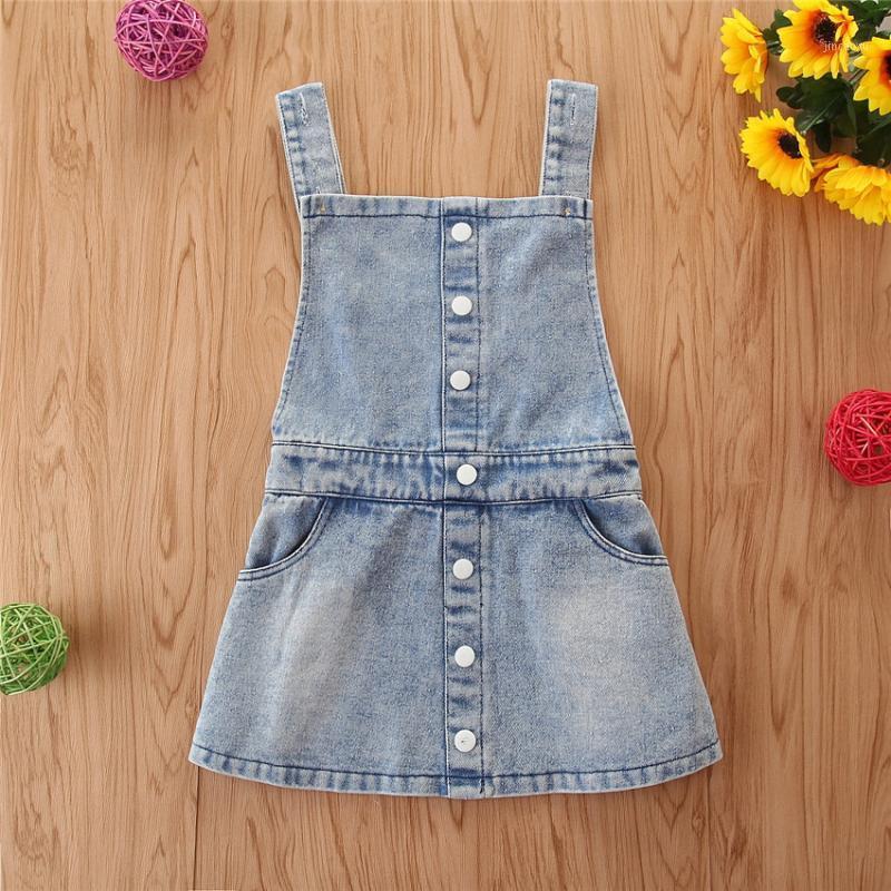 

Summer Girls Strap Dress Denim Cotton Kids Dress Fashion Kids Clothing1, 203029