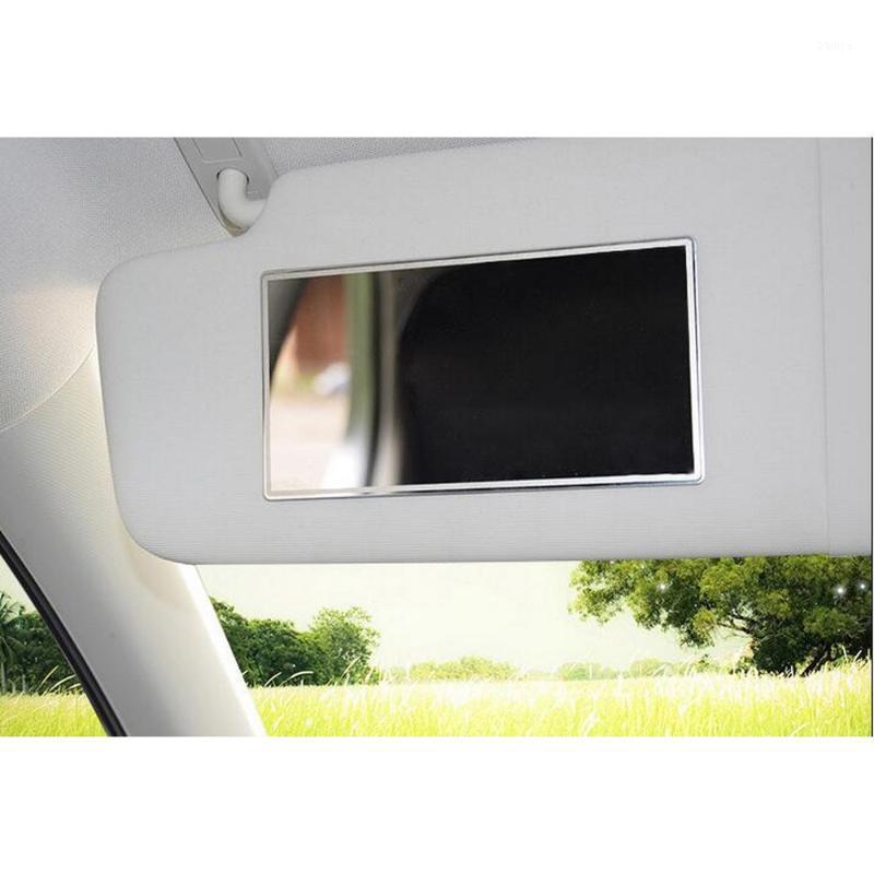 

Decorative Makeup Mirror Adhesive Back Stainless Steel Cosmetic Mirror Anti-breaking portable Car Sun Visor1