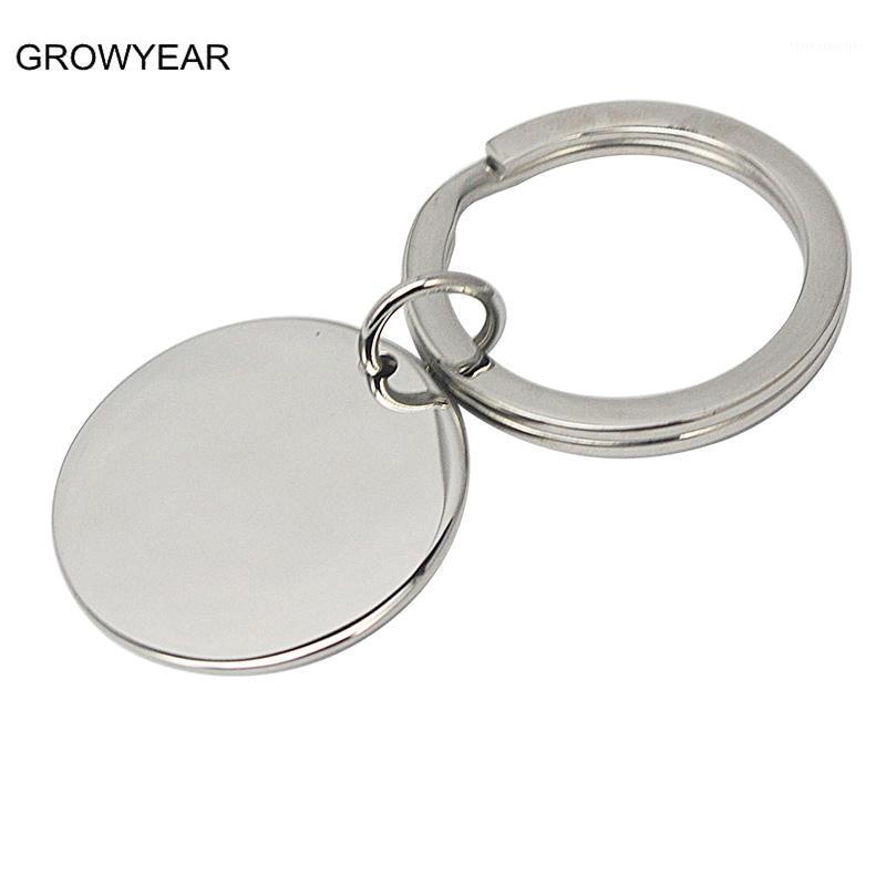 

Logo Stainless Steel Crafts Unisex Blank Round Keychains Silver Color NOT INCLUDING LASER ENGRAVE COST1