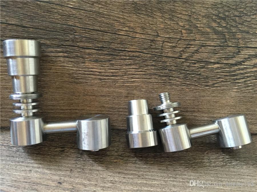 Universal Domeless 4 In 1 GR2 Titanium Nail 14mm & 18MM for Water Pipe Glass Water Smoking with Male and Female Joint-image-603045973