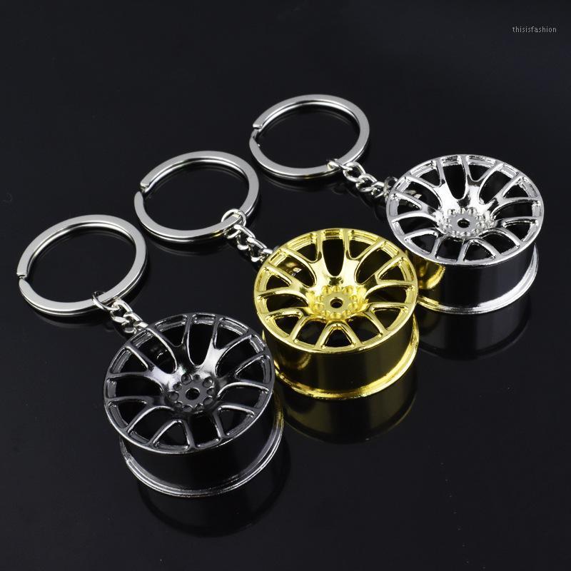 

Creative Gift Car Modified Wheel Metal Keychain Turbocharged Advertising Waist Key Ring Chain Ring Pendant1
