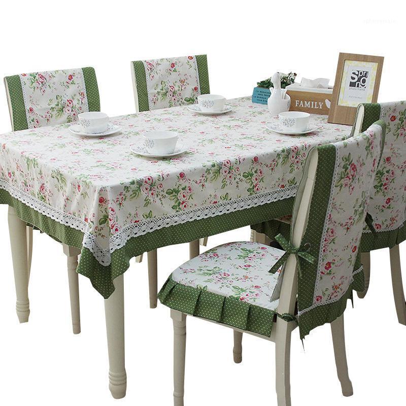 

Tablecloth Table Cloth yi tao bu yi fang Wallpapers Set Pastoral Style Cotton Tablecloth zi zhao1, As pic