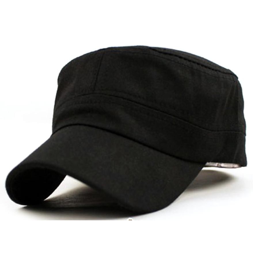 

luxury- Best 1PC Fashion Men Women Multicolor Unisex Adjustable Classic Style Plain Flat Vintage Army Hat Cadet Cat, Navy