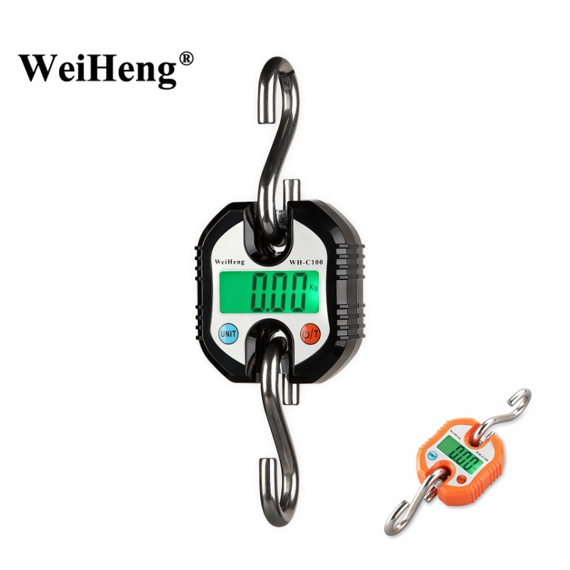 

Crane Scale 150KG 200kg 300KG 500kg Portable Digital Stainless Steel Hook Hanging Scales Loop Fish Heavy Duty Weighing Balance C1111, Blue