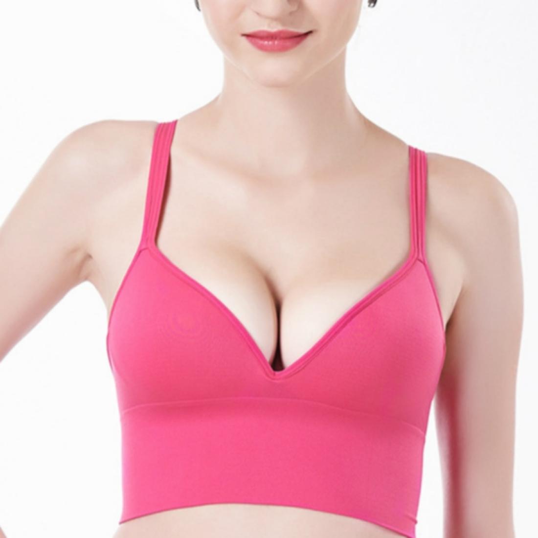 

Wireless Sporty Shockproof Running Push Up Sports Bra SizeXXL
