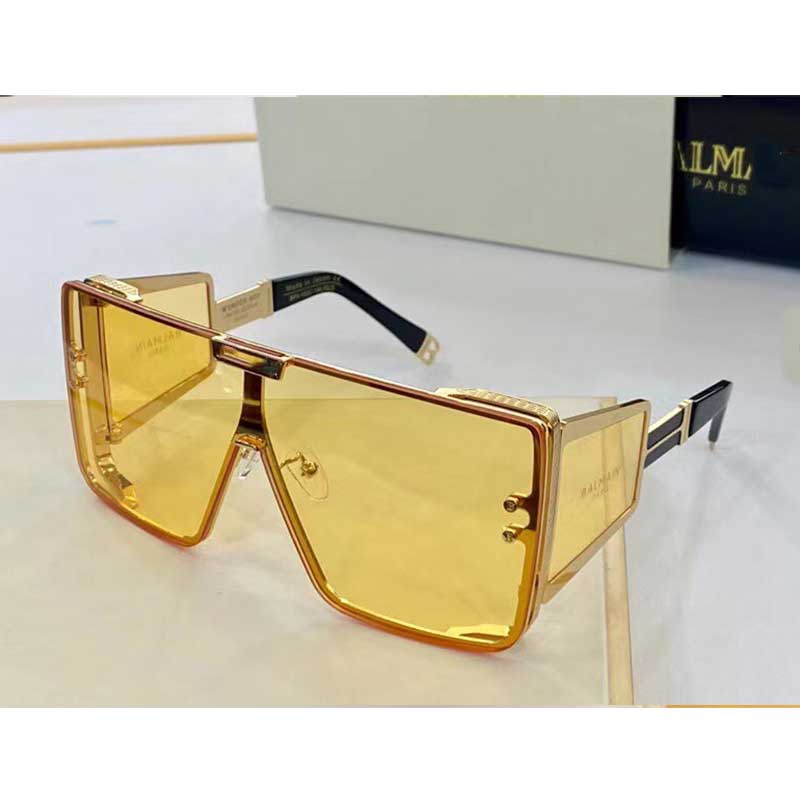 

Womens shopping sunglasses 102C one-piece metal frame UV400 protective glasses oversized sunshade mirror star the same sunglasses