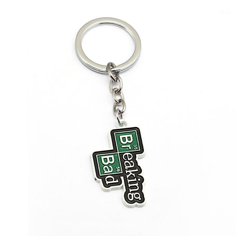 

Breaking Bad Keychain Symbol Br Ba Metal Pendant Men Car Key Chain Chaveiro Jewelry1