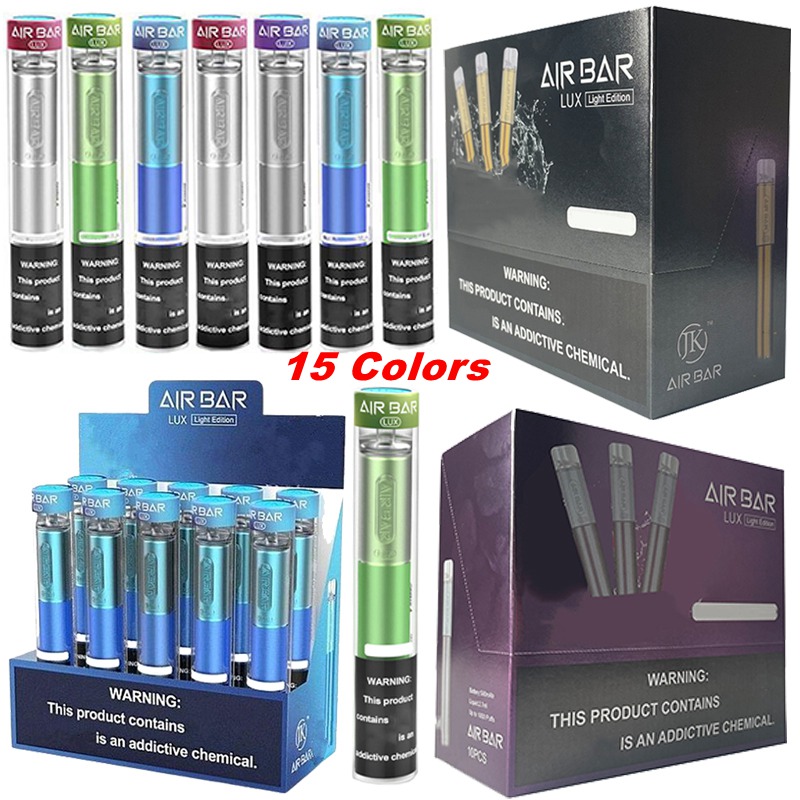 

1000Puffs Airbar Lux Disposable Vape E Cigarettes Cartridges Vapes 2.7ml Carts 500mAh Battery Air Bar Vaporizer Kits Empty Pre-Filled Vapor