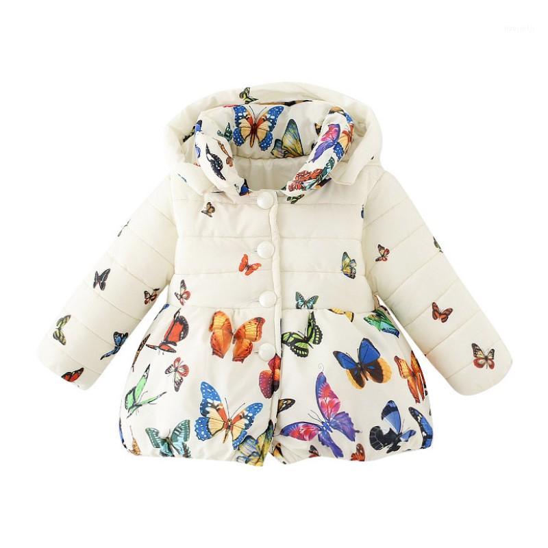 

Fashion Toddler Baby Girls Winter Coat Infants Kid Cotton Butterfly Parkas Outwear Girl Down Clothes1, Ivory