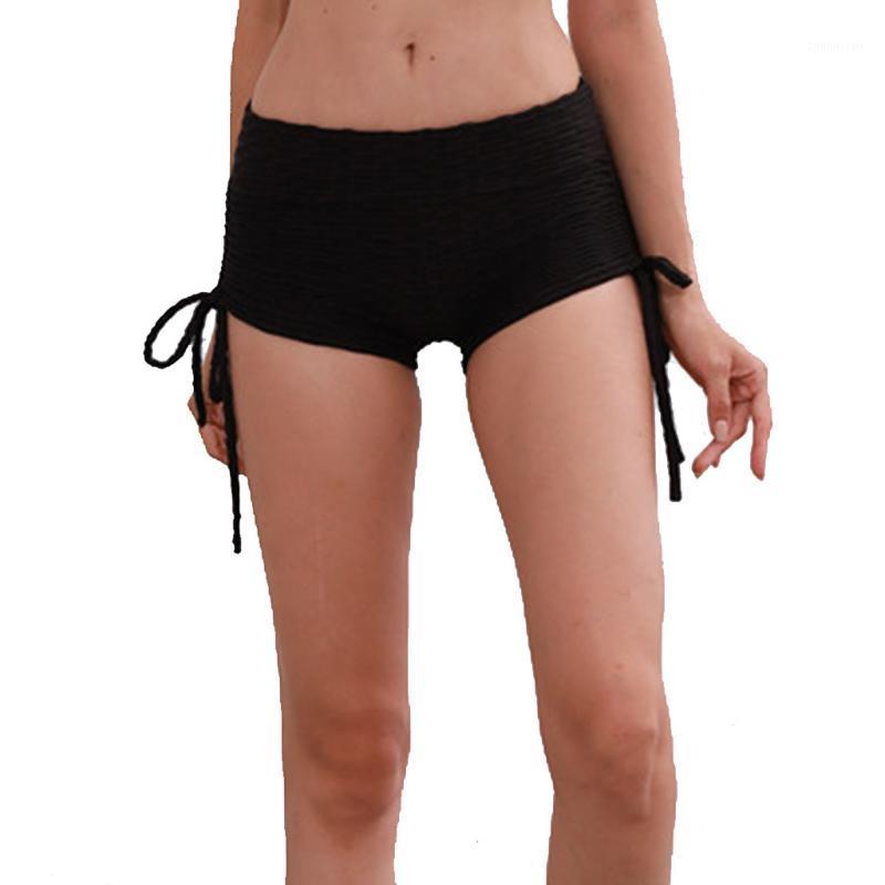 

Summer Young Sexy Women' Casual Cotton Running Shorts Yoga Jogging Anti-lighting Hot Short Pants Comfortable Yoga Shorts V101, Black