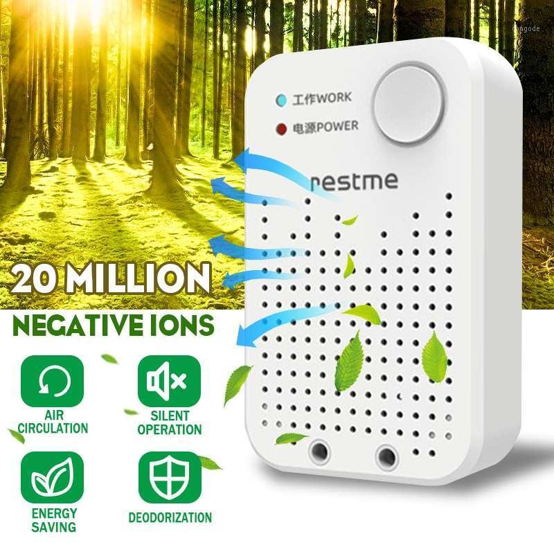 

AUGIENB Portable Air Purifier Ionizer Generator Home Deodorizer Remove Sme Formaldehyde AC110-240V1