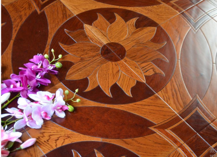 

Golden Yellow Oak wood floor decoration parquet luxurious villas decorative furniture wallpaper decor hardwood solid flooring tiles timber marquetry tile