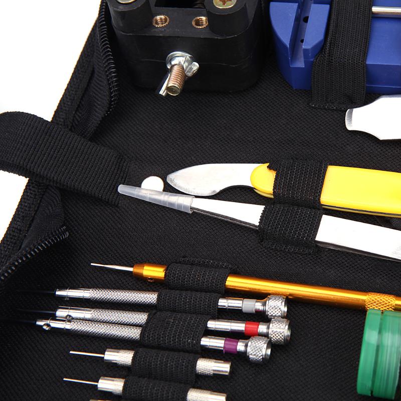 

Portable 144pcs Watch Repair Tool Kit Watchband Link Remover & Zip Case Watchmaker for opening waterproof cases up to 34mm