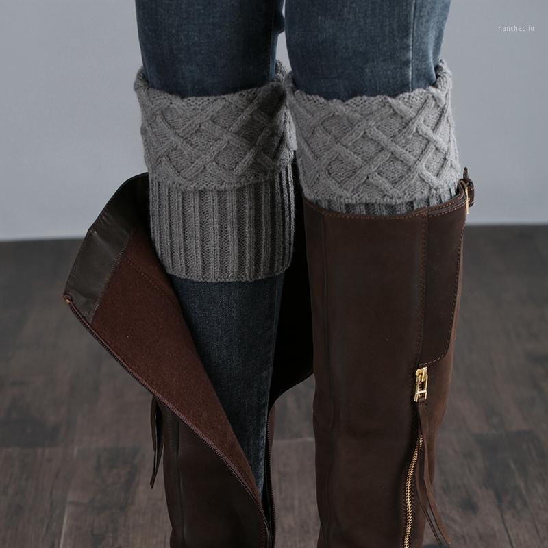 

Women Short Diamond Checked Knitted Boot Cuffs Acrylic Socks Cover Shoe Accessories Tools Knee1, Qj2393m