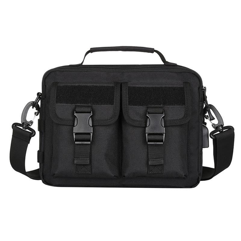 

Outdoor Sports Shoulder Bag Camping Bag Hiking Men and Women Shoulder Travel Handbag, Black