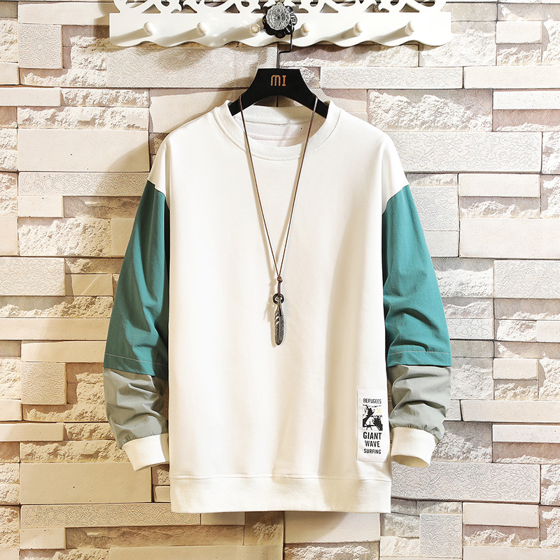 

2021 Spring Autumn Print Skateboard Casual New Men's Hip Hop Hoodies Sweatshirts Streetwear One Piece Brand Black White Pmzw, Ds667 2