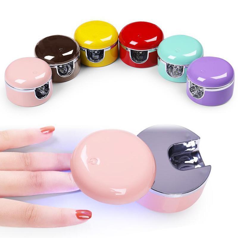 

3W Mini Monodactylism LED UV Lamp Nail Dryer USB Portable Phototherapy Machine Quick-drying Small Baking Lamp Nail not black, 01