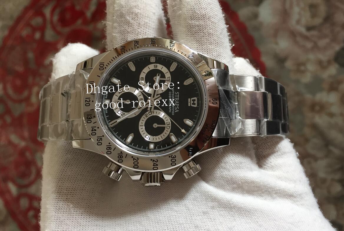 

10 Style Chronograph Watches Men Automatic Cal.4130 Watch Men's Mother Of Pearl Dial 116520 Steel Sport Valjoux JHF Eta 116509 Wristwatches, Box