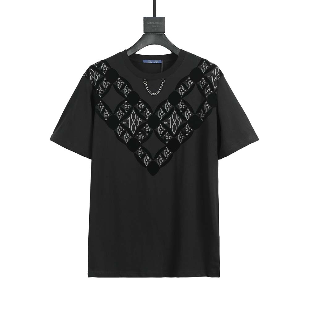 

DUYOU 2021SS New T-shirts Men's and Women's T Shirts Chain Letter Logo Short Sleeves Tops Tee Brand Clothing XS- FZW81574, White;black