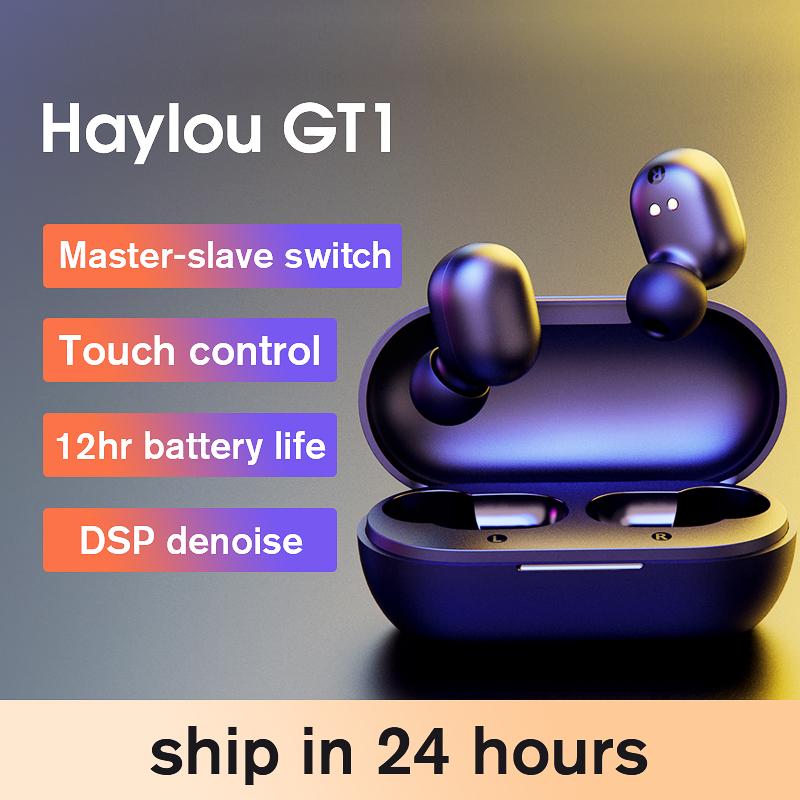 

Haylou GT1/GT1 PRO/GT2S/T15 Wireless Bluetooth Earphones,HD Stero Sound TWS Wireless Headphones, Low latency Game Headset, Black