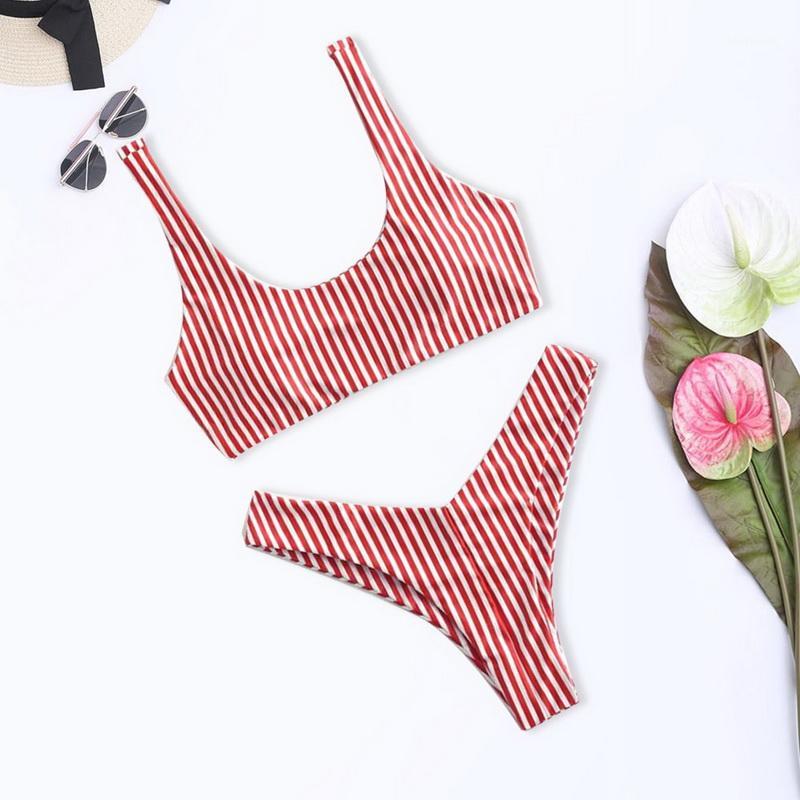 

Hot Striped Bikini Set Women Bandage Bathing Suit 2020 New Push Up Micro Swimsuit Brazilian Thong Sexy Swimwear Women Bikinis1