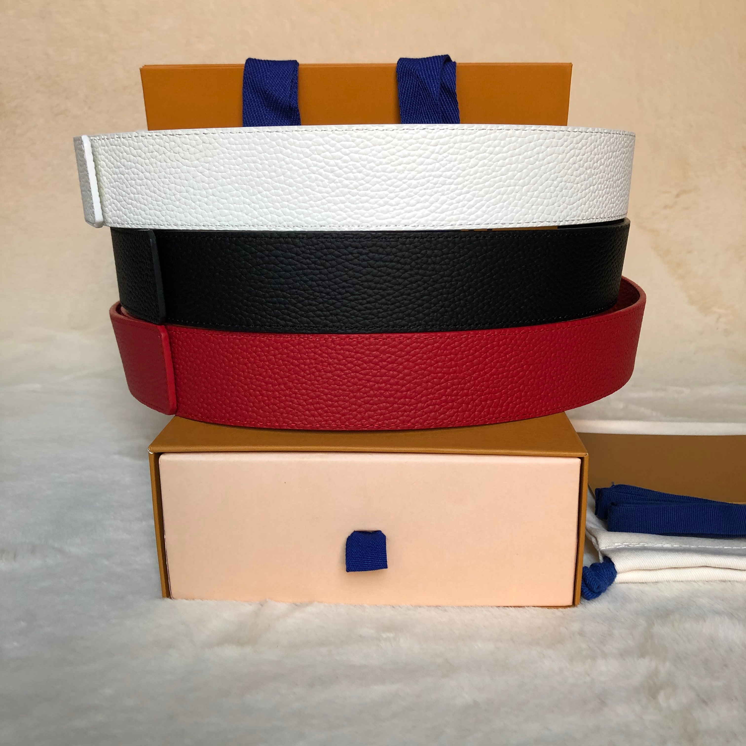 

mens belt belts for men designer hot best quality black white red genuine leather men belt with box classic brown letter black grid white grid men belts free shippin, Yellow