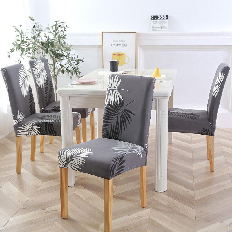 

Chair Covers Spandex Elastic Removable Chair Cover Stretch Anti-dirty Wedding Seat Covers Dining housse de chaise 1/2/4/6PCS1