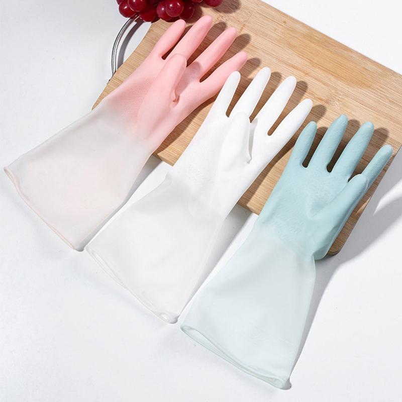 

Kitchen Silicone Cleaning Gloves Household Heat-resistant Scrubber Rubber Gloves Kitchen Cleaning Tools