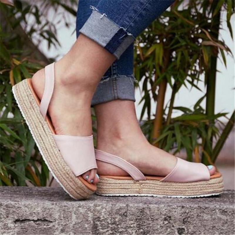 

New summer women's sandals wedges large size thick grass buckle with fish mouth casual shoes women platform sandals1, 01