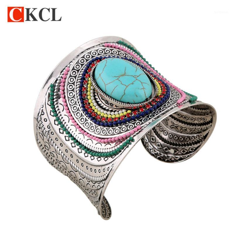 

Ethnic Jewelry Big Open Arm Cuff Wide Bangle Bracelets For Women Vintage Boho Bohemia Statement Bangles1