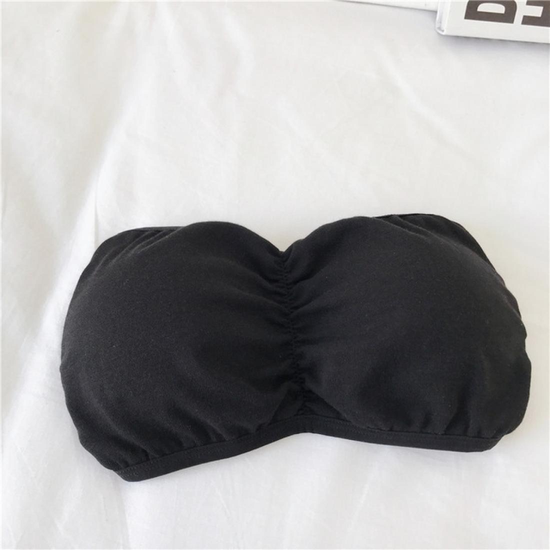 

Summer Girls Strapless Bra Women Stretchy Wrap Tube Top SizeFree Size