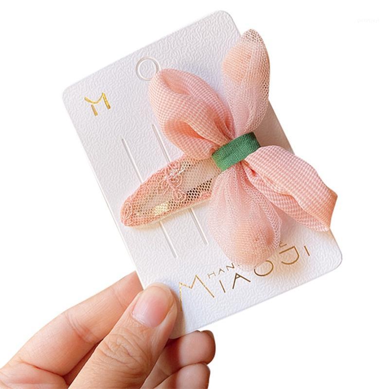 

Girls Summer Cute Bow Net Yarn Hairpin Ball BB Clip Princess Bangs Clip Barrettes Headband Kids Hair Accessories1, A1