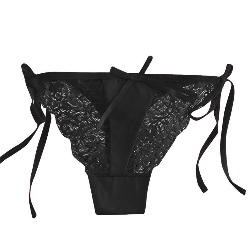 

Sexy Panties Women Lace Low-rise Solid Sexy Briefs Female Underwear Pant Ladies Bandage Lace Lingerie Women G String Thong #T1P, Khaki