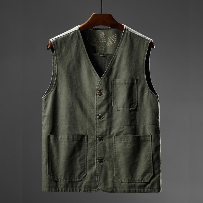 

Men Waistcoat Many Pockets Vest Sleeveless Jacket Plus Size 6XL 7XL 8XL Large Male Travel Coat Army Tactical Clothing, Black