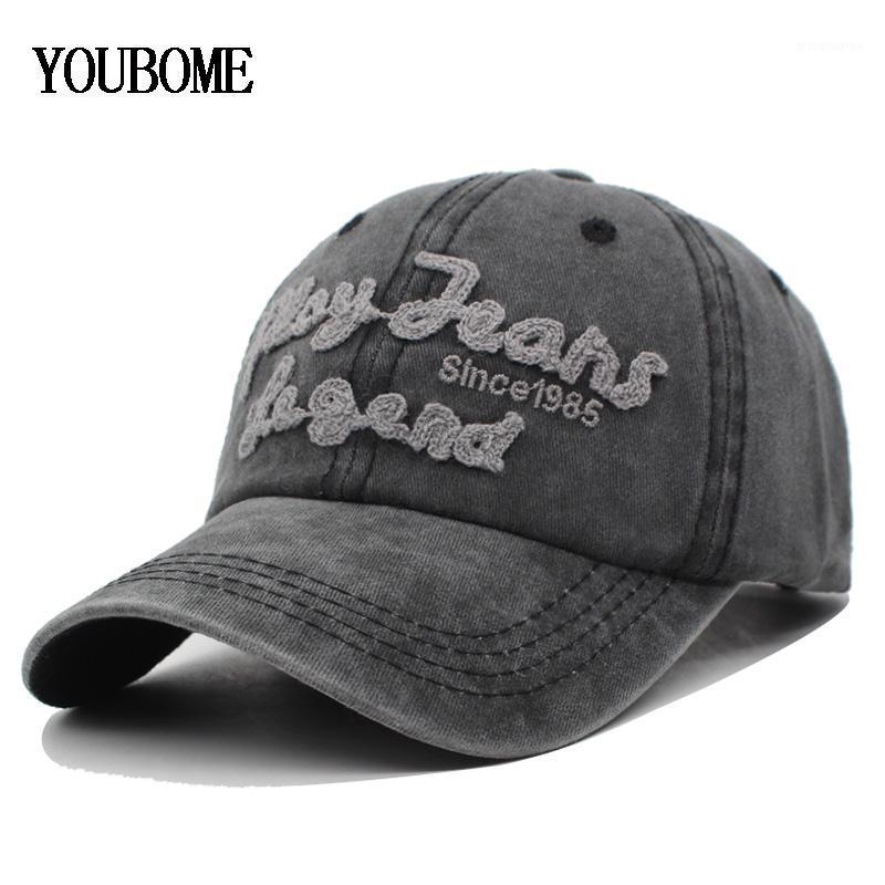 

YOUBOME Baseball Cap Men Brand Snapback Caps Women Hats For Men Trucker Cotton Embroidery Casquette Bone Letter MaLe Dad Cap Hat1, Black