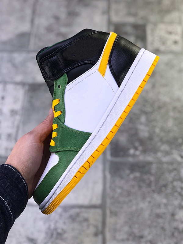 

Quality New Jumpman 1 I OG Mid Men Women Basketball Shoes 1s Green Yellow Designer shoes Sports Sneakers Chaussures Mens TrainersKFYZ