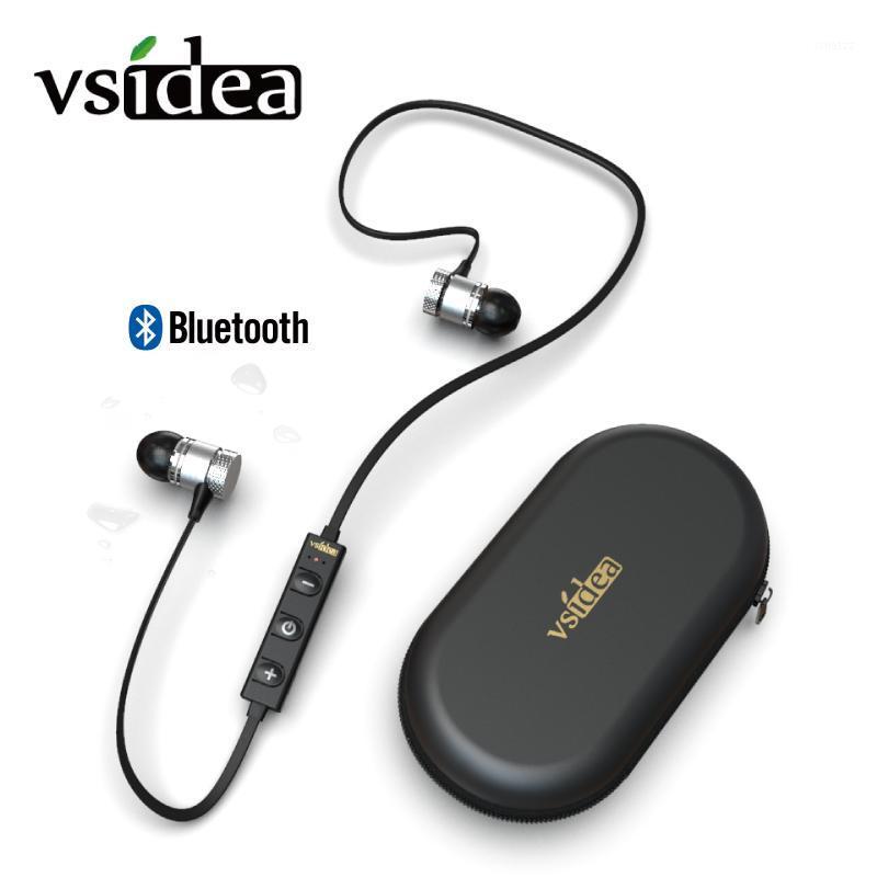 

Vsidea-K3 Wireless in-Ear Extra Bass Headset/Headphones with mic for Phone Call IP67 Waterproof Dustproof for Gym Running Work1, Gold