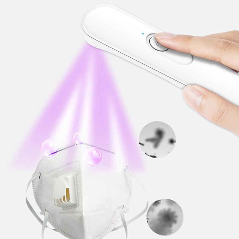 

Hot Handheld UV Lamp Portable Mini Rechargeable Cleaning Lamp Stick for Home Travel PLD1