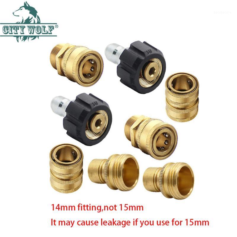 

city wolf high pressure washer G3/8 joint 8PCS quick released adaptor car washer spare part garden hose joint1