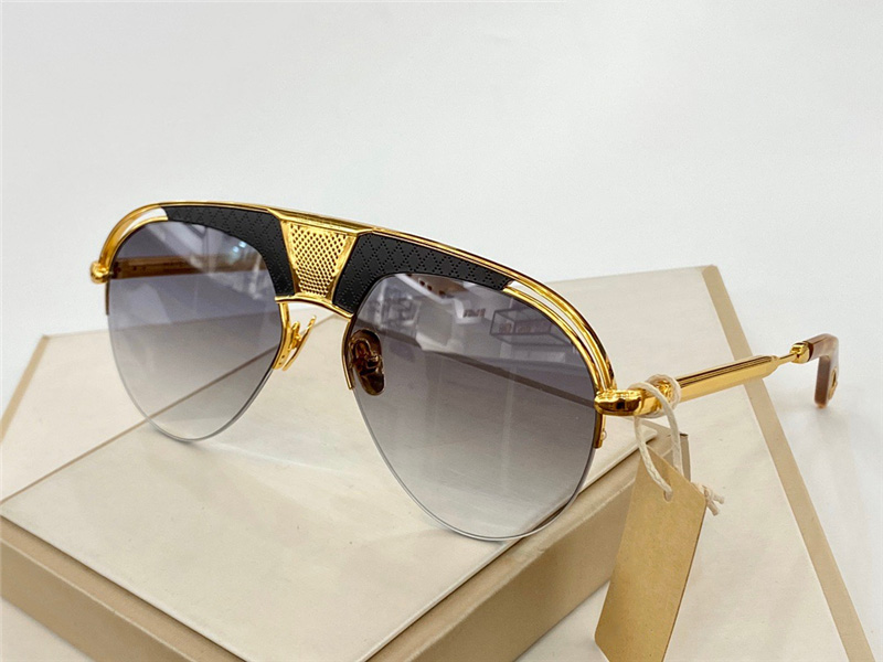 

THE CHALLENGER Fashion Sunglasses With UV Protection for men Vintage Oval Half frame popular Top Quality Come With Case classic sunglasses