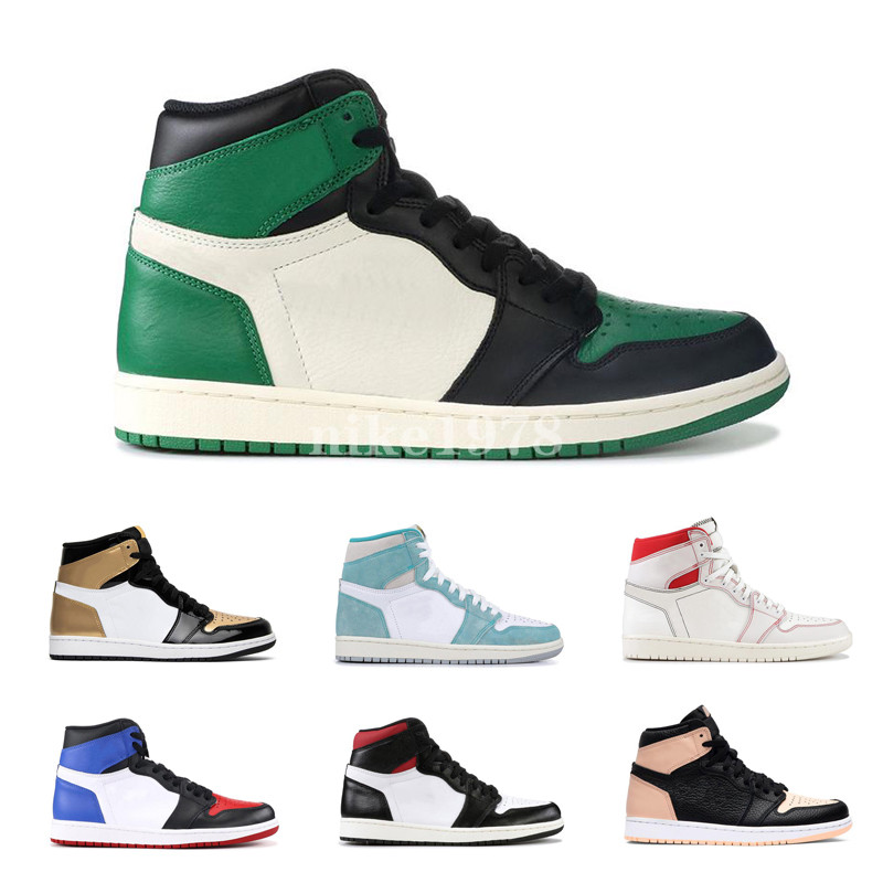 

2020 New style Scotts X 1 High OG Mid Basketsball Shoes Cheap Royal Banned Bred off Black White New Color Men Women 1s For Resale 36-46, Color 18