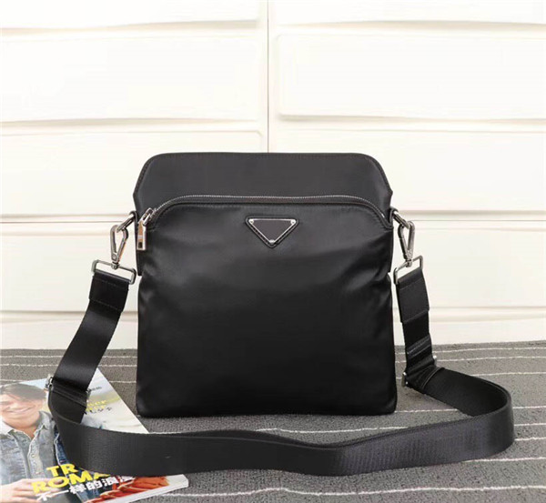 

Classic Luxury Bag Canvas Genuine Leather Designer Brand Men's Shoulder Bag Superb Handbag 0821 Size 28cm 26cm 6cm, Black