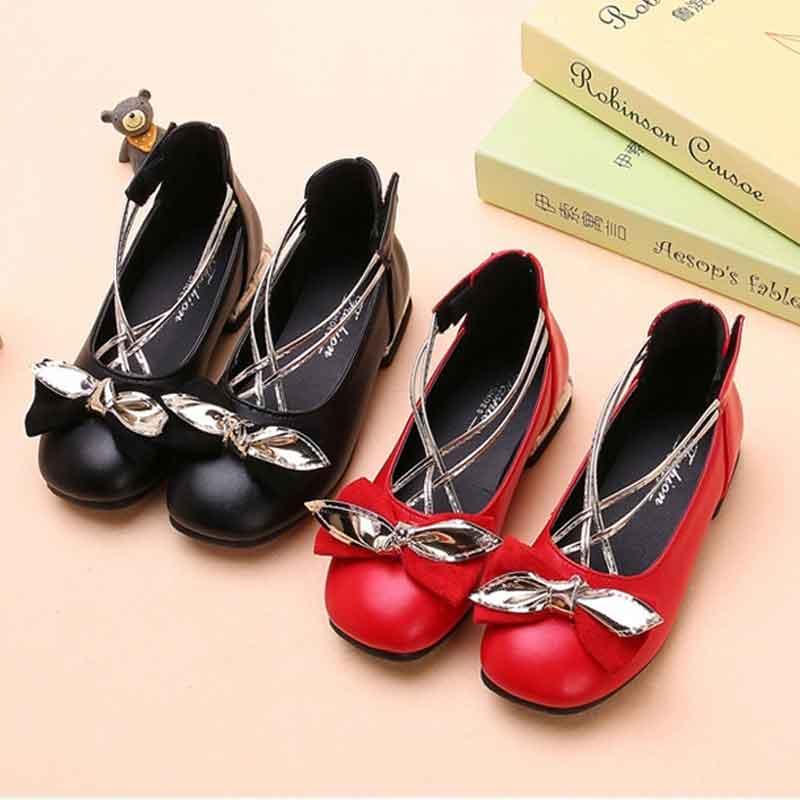 

Girls Black Red Leather Shoes Spring Autumn Princess Single Dress Shoes Kids Chunky Heel Party Wedding Dance Footwear Moccasins