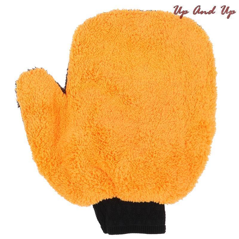 

Car Sponge 1PC Wash Gloves Thick Microfiber Strong Absorbent Brush Detailing Tool Towel Motorcycle Cleaning Supplies