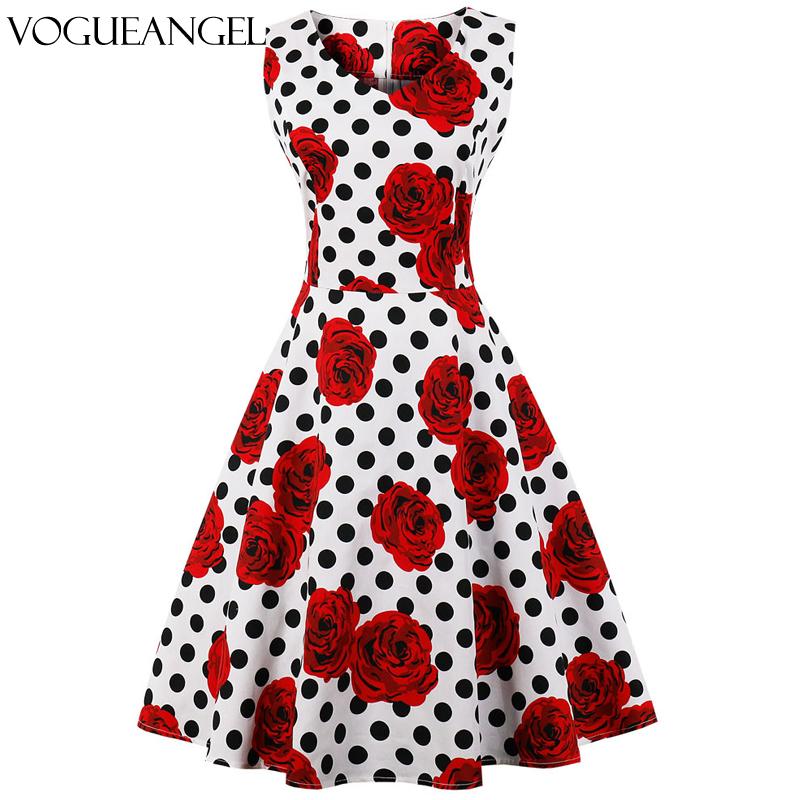 

Summer Womens Dresses 2021 Casual Floral Retro Vintage 50s 60s Robe Rockabilly Swing Pinup Vestidos Valentines Day Party Dress, Black