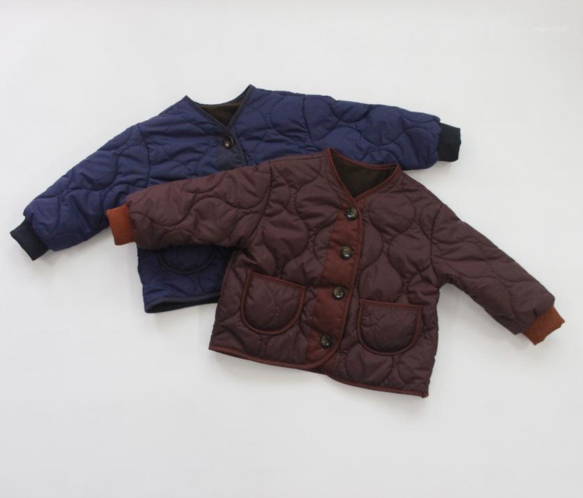 

Winter Kids Girls Boys Coat Thicken Fleece Cotton Jackets&coats Korean Children Kids Clothings1, Blue