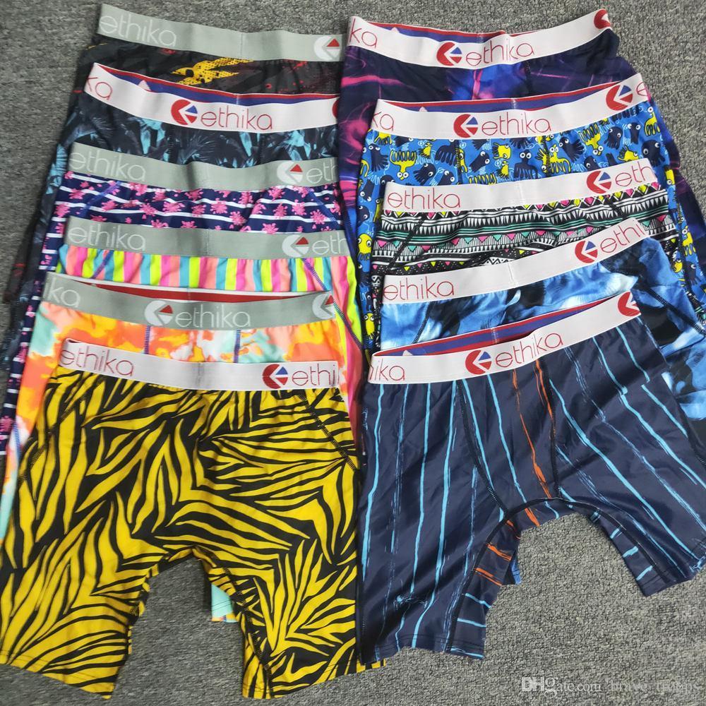 

ethika Random styles ethika men boxers underwear sports hip hop rock popular underwear fashion quick dry Panties Free shipping wholesale 001